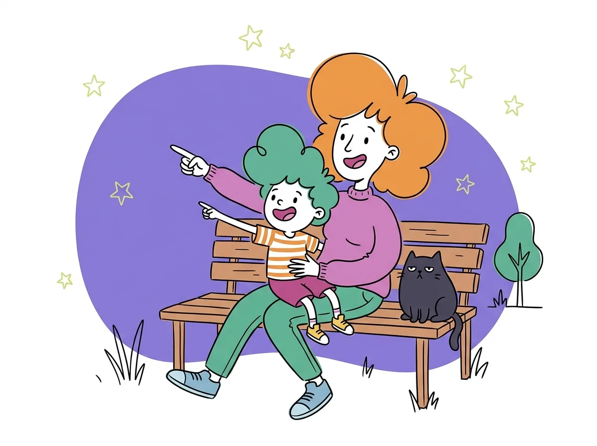 Niños practicando los pronombres personales en inglés