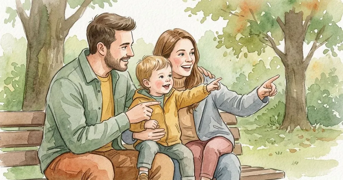 Cartoon illustration for palabras con P en inglés para niños