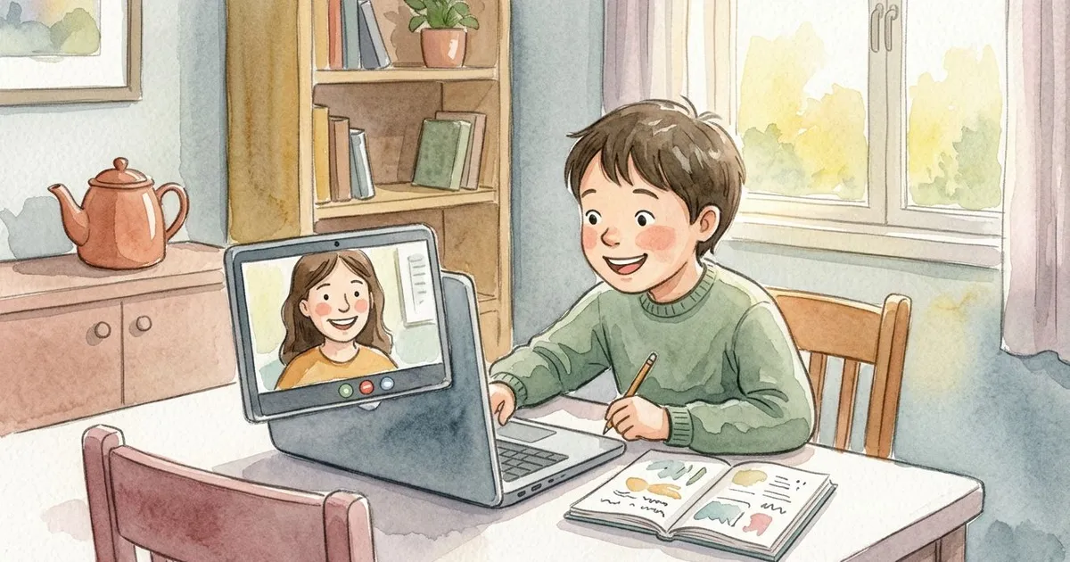 Cartoon illustration of helping Your Child Settle with a New Teacher
