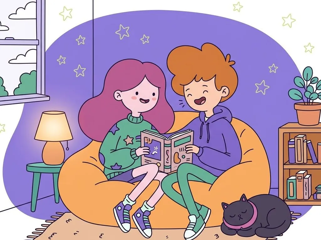 Cartoon illustration of preguntas frecuentes