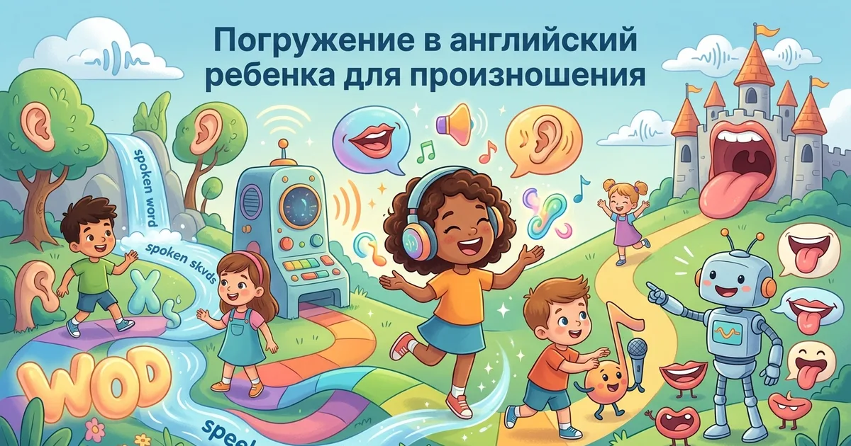 Погружение в английский ребенка для произношения | LearnLink Blog