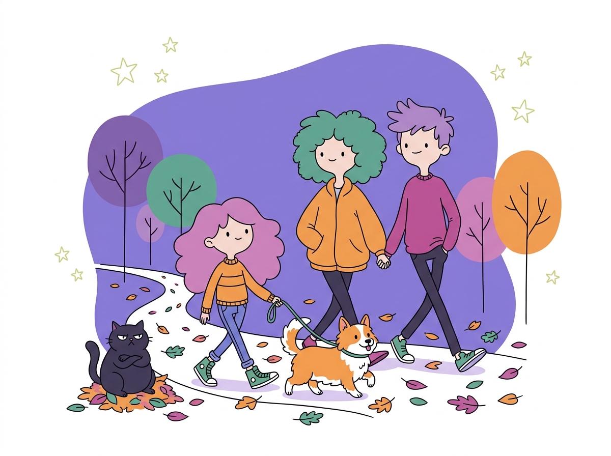 Cartoon illustration of orientaciones para padres: cómo reforzar el vocabulario sin convertirlo en deberes
