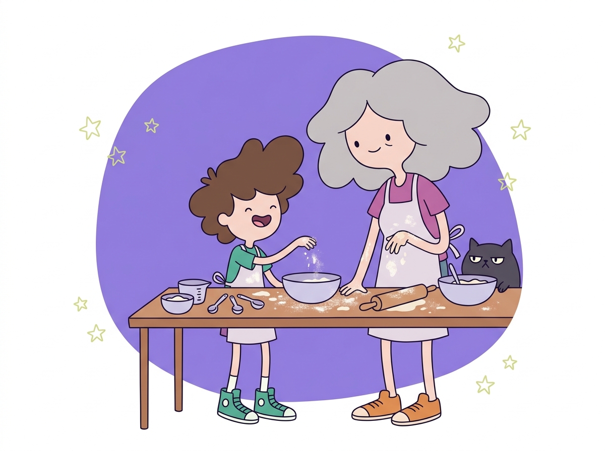 Cartoon illustration for dni tygodnia po angielsku dla dzieci