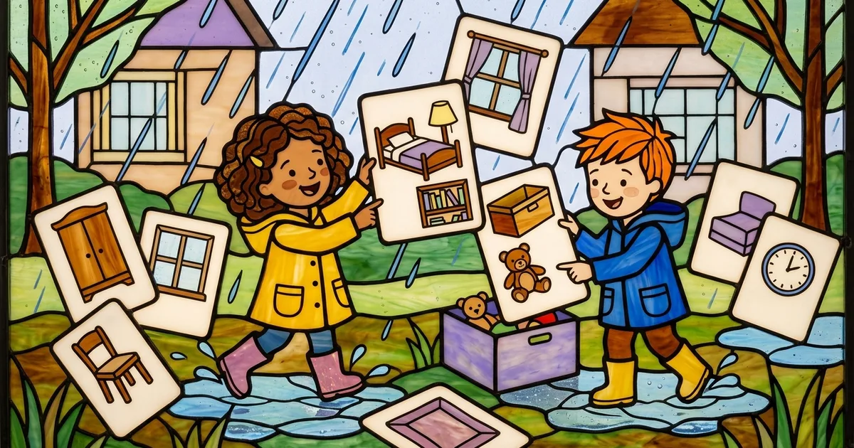 My Room Flashcards in English for Kids | LearnLink Blog